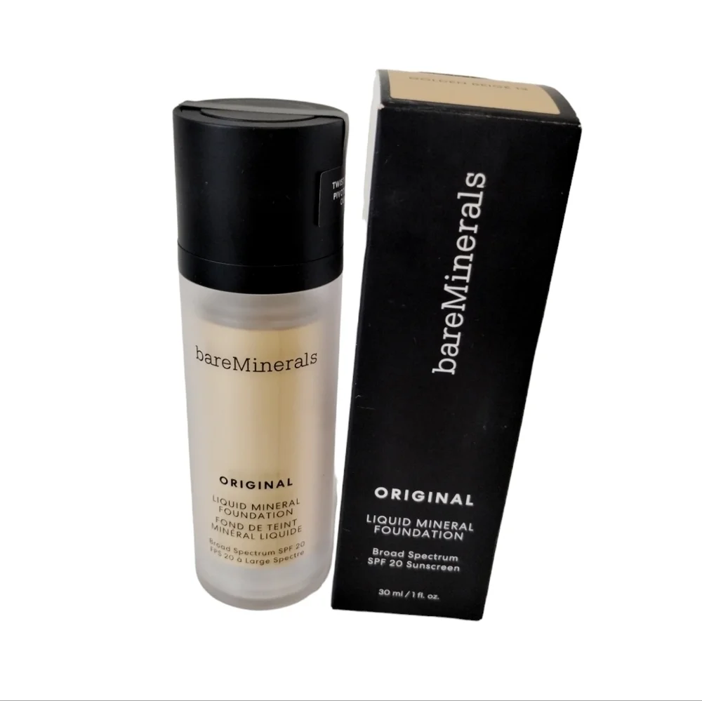 Bare‎ Minerals ORIGINAL Liquid Mineral Foundation SPF 20 GOLDEN BEIGE 13